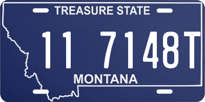 MT license plate 117148T