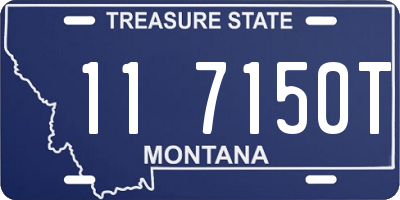 MT license plate 117150T