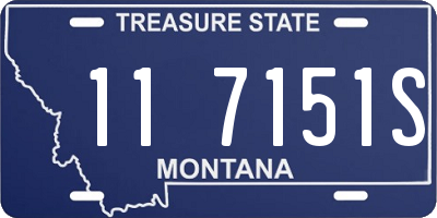 MT license plate 117151S