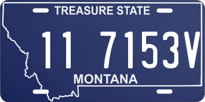 MT license plate 117153V