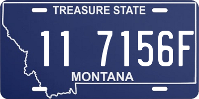 MT license plate 117156F