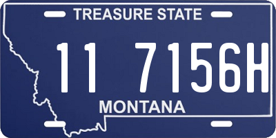 MT license plate 117156H