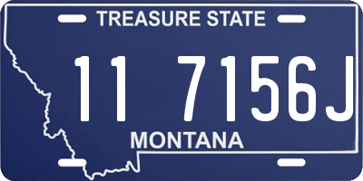 MT license plate 117156J