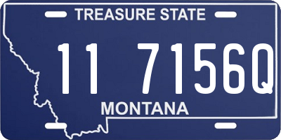 MT license plate 117156Q