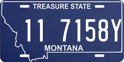 MT license plate 117158Y