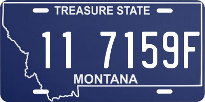 MT license plate 117159F