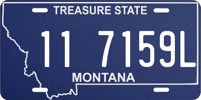 MT license plate 117159L