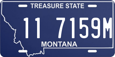 MT license plate 117159M