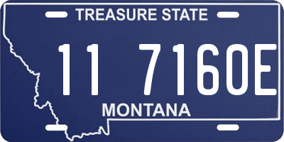 MT license plate 117160E