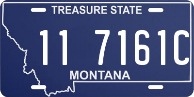 MT license plate 117161C