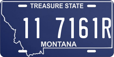 MT license plate 117161R
