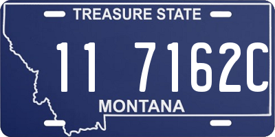 MT license plate 117162C
