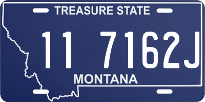MT license plate 117162J