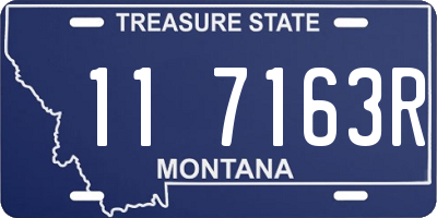 MT license plate 117163R