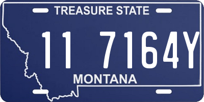 MT license plate 117164Y