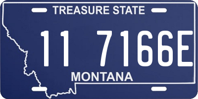 MT license plate 117166E