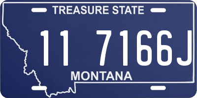 MT license plate 117166J