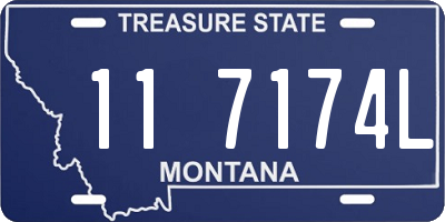 MT license plate 117174L