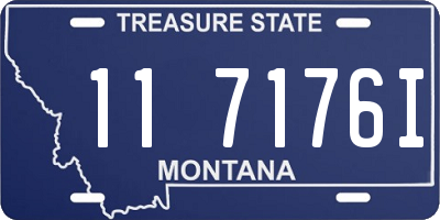 MT license plate 117176I