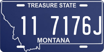 MT license plate 117176J