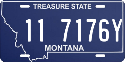 MT license plate 117176Y