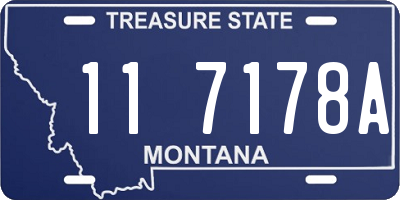 MT license plate 117178A