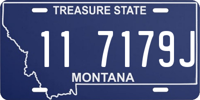 MT license plate 117179J