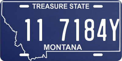 MT license plate 117184Y