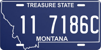 MT license plate 117186C