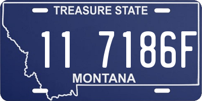 MT license plate 117186F