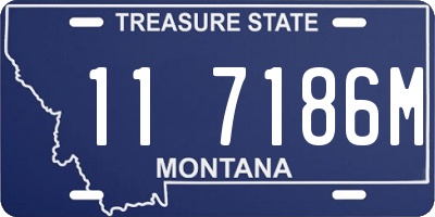 MT license plate 117186M