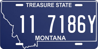 MT license plate 117186Y