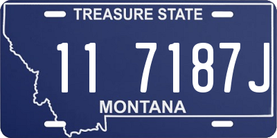 MT license plate 117187J