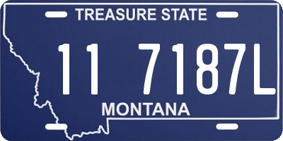 MT license plate 117187L