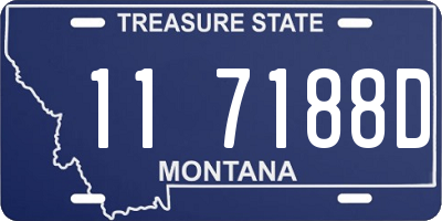MT license plate 117188D