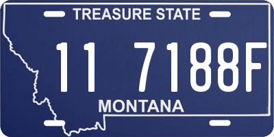 MT license plate 117188F