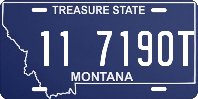 MT license plate 117190T