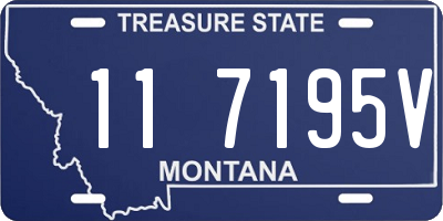 MT license plate 117195V