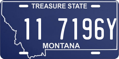 MT license plate 117196Y