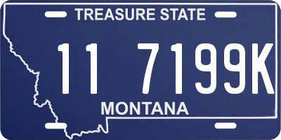 MT license plate 117199K