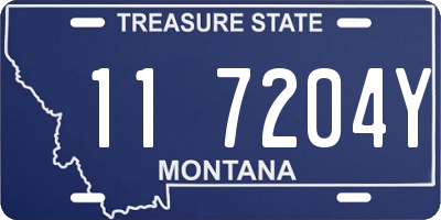 MT license plate 117204Y