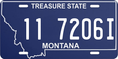 MT license plate 117206I