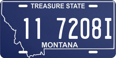 MT license plate 117208I