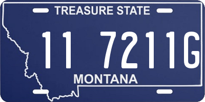 MT license plate 117211G