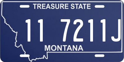 MT license plate 117211J