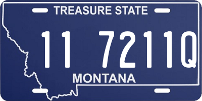 MT license plate 117211Q