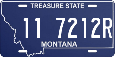 MT license plate 117212R