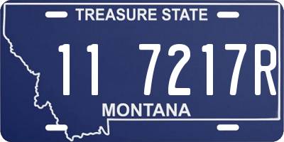 MT license plate 117217R