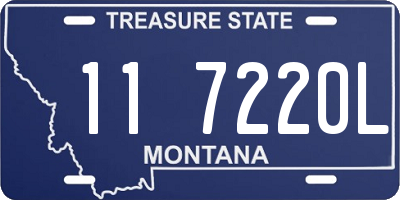 MT license plate 117220L