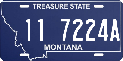 MT license plate 117224A